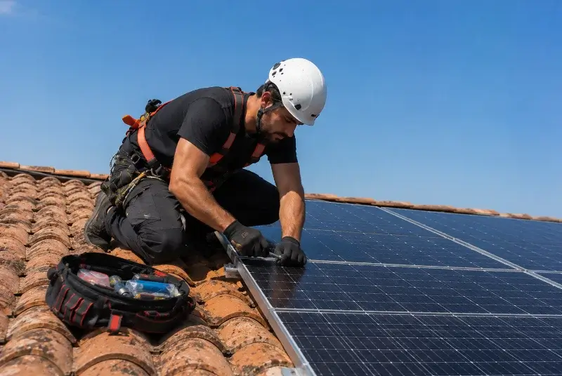 Maintenance et monitoring de panneaux solaires à Soueich